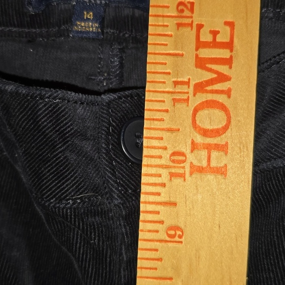 Talbots Corduroy Straight Leg Pant w Stretch Size 14 Dark Blue - Picture 12 of 13